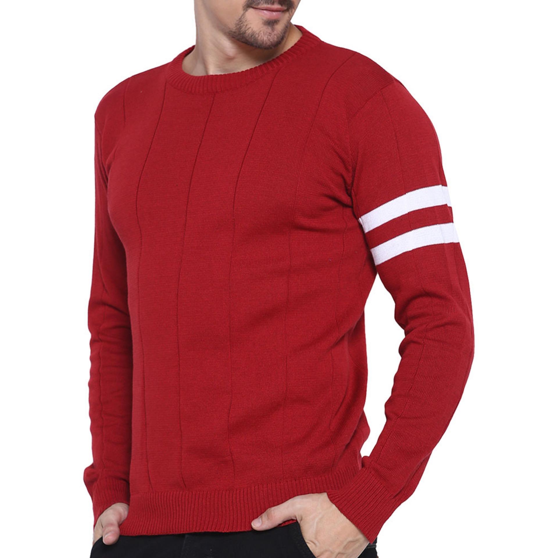 Gomuda Sweater Rajut Pria O-Man - Navy