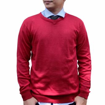 gomuda sweater rajut pria v neck polos marun muda lazada indonesia gomuda sweater rajut pria v neck polos marun muda lazada indonesia