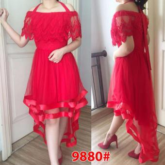 Gambar Grosir Dress  Dress Sabrina 2 Fungsi Red
