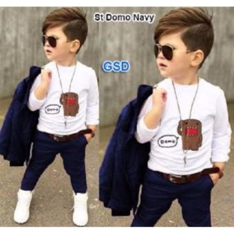 Gambar GSD  Setelan Baju Anak Laki laki   Set 3in1 Navy