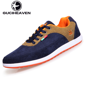 Gambar Guciheaven Korea laki laki I, sepatu kasual, sepatu pria (Biru)