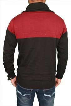 Gambar Gudang Fashion   Crochet Mens Sweater   Hitam