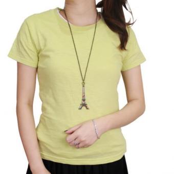 Gambar Gudang Fashion   Kaos Perempuan Warna Polos   Hijau Melon