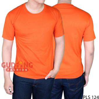Gambar Gudang Fashion   Kaos Simple Polos Pria   Orange