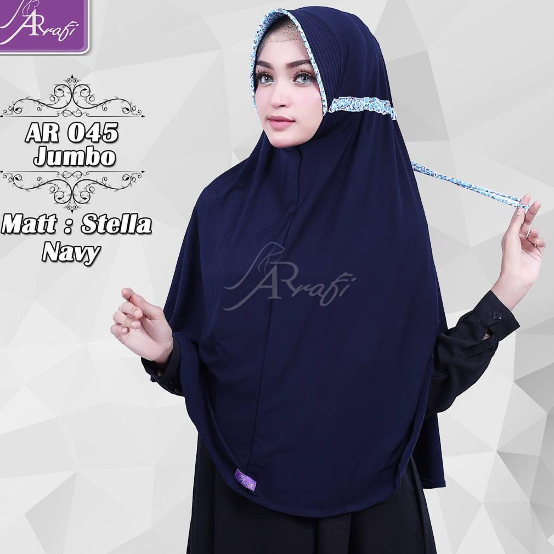 hijab instan Arrafi Talita Jumbo [warna navy] Ar45j jilbab bergo kerudung khimar syari