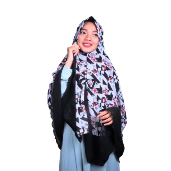 Gambar Hijab Syari Anggun   Khimar Motif Cantik   Kerudung Dewasa Syari