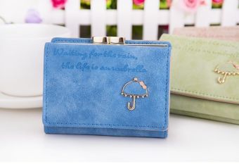 DTH Korean Style Hot Sale Cartoon Cute Umbrella and Letter Pattern Short type Women's Purse Lovely