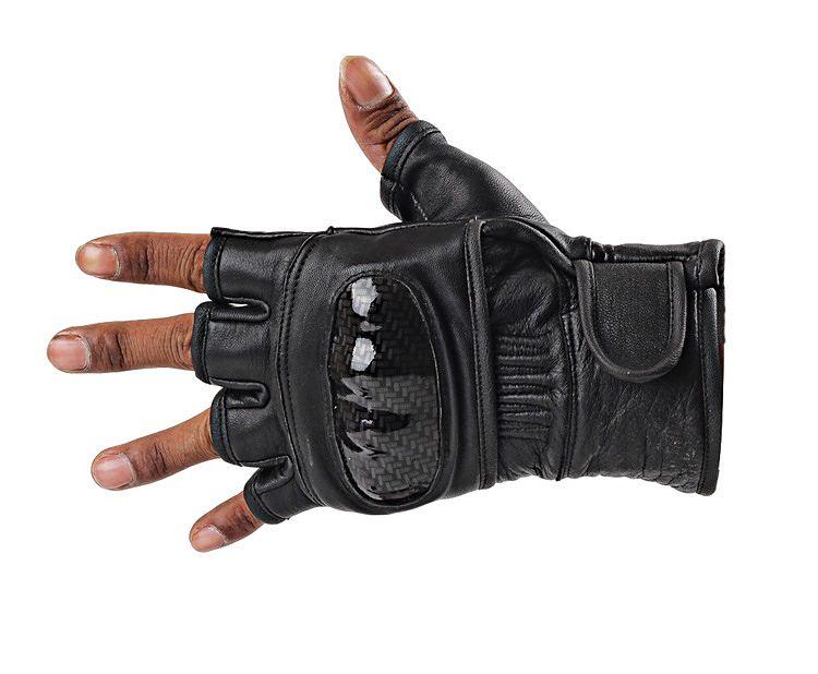 Inficlo SPP 571 Sarung tangan Biker Pria - Kulit Super - Bagus(Hitam ) .