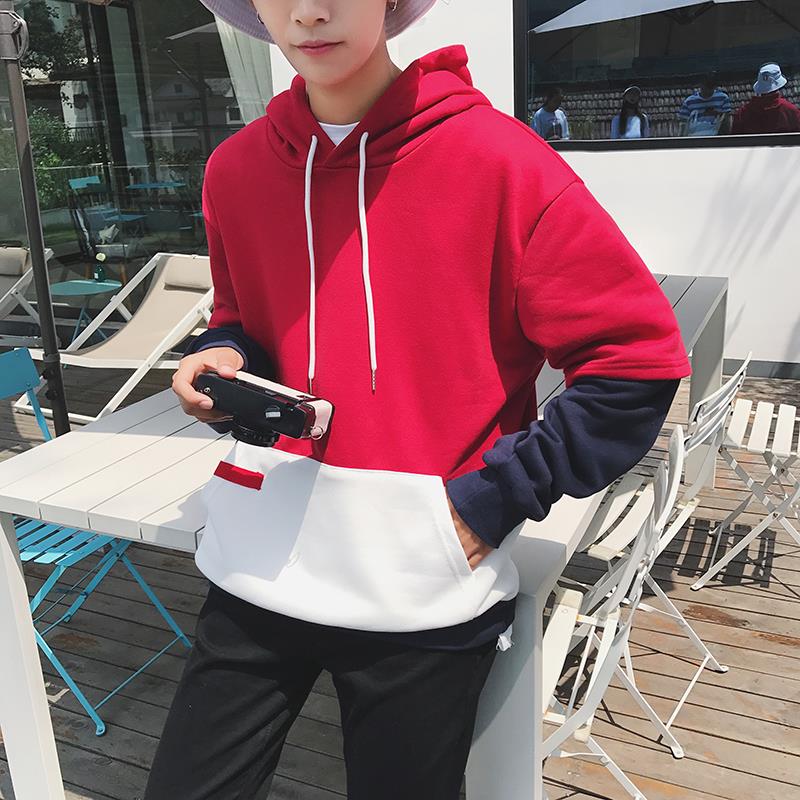 Flash Sale Jahitan pria untuk meningkatkan kode olahraga bisbol seragam berkerudung pullover sweater .