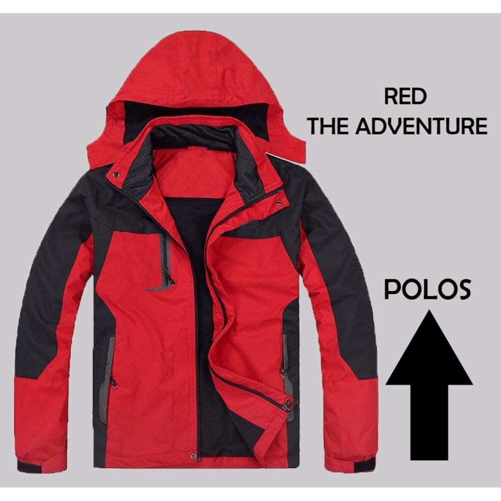 Jaket Adventure Red Jaket Gunung Jaket Polos
