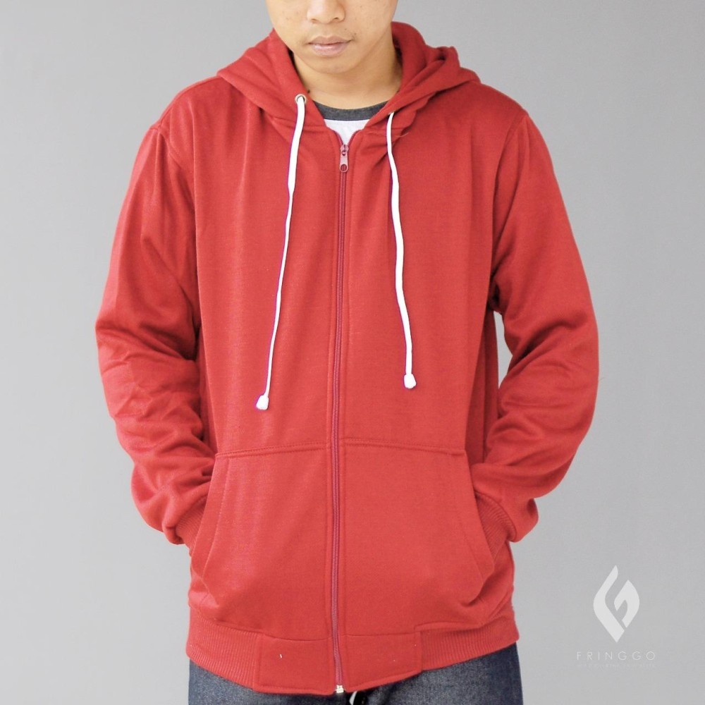 Jaket Pria Sweater Polos Hoodie Zipper Sleting Best Seller