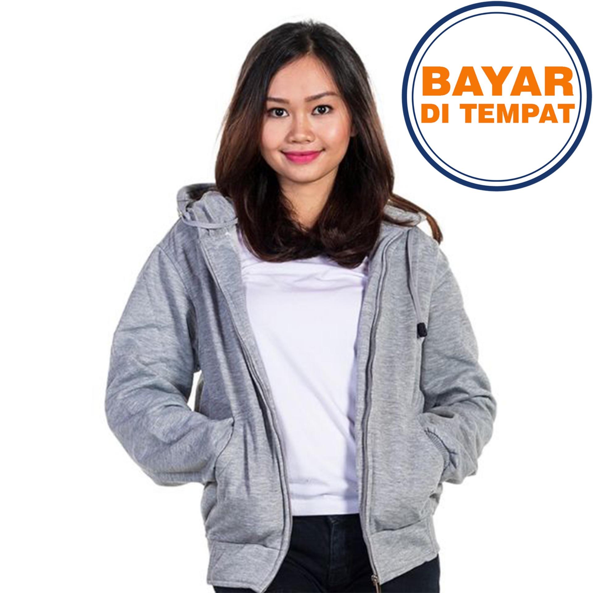 Jaket Sweater Polos Hoodie Zipper Unisex Best Seller