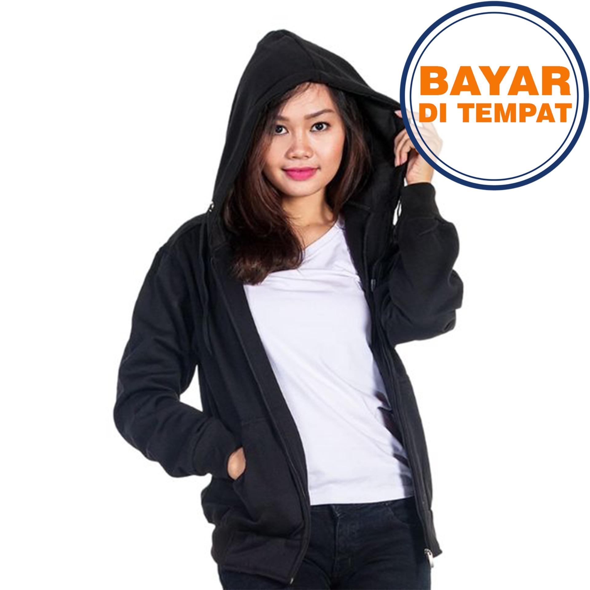 Jaket Sweater Polos Hoodie Zipper Unisex Best Seller