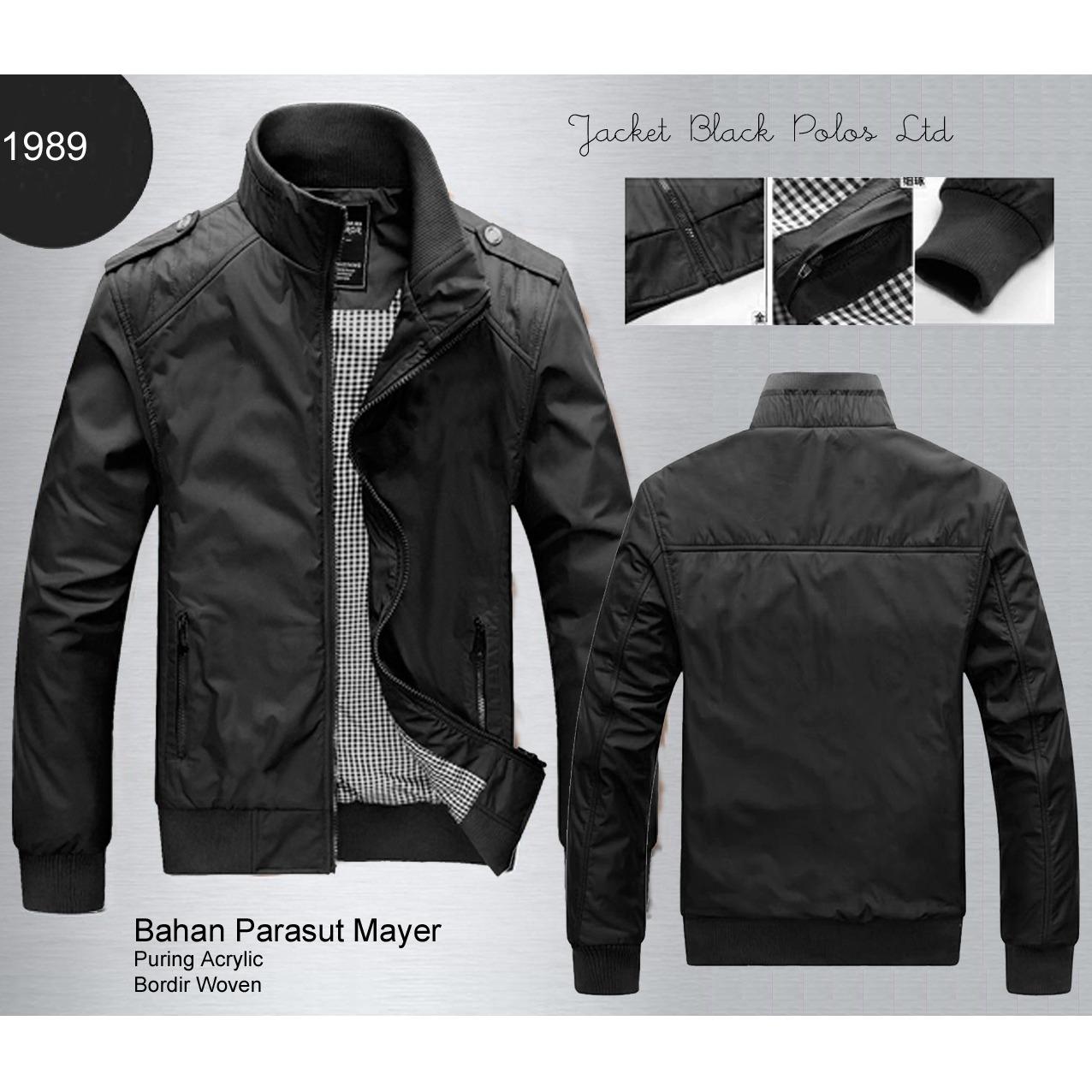 Jaket WP Biru Polos Waterproof Tersedia 6 Pilihan Warna Promo