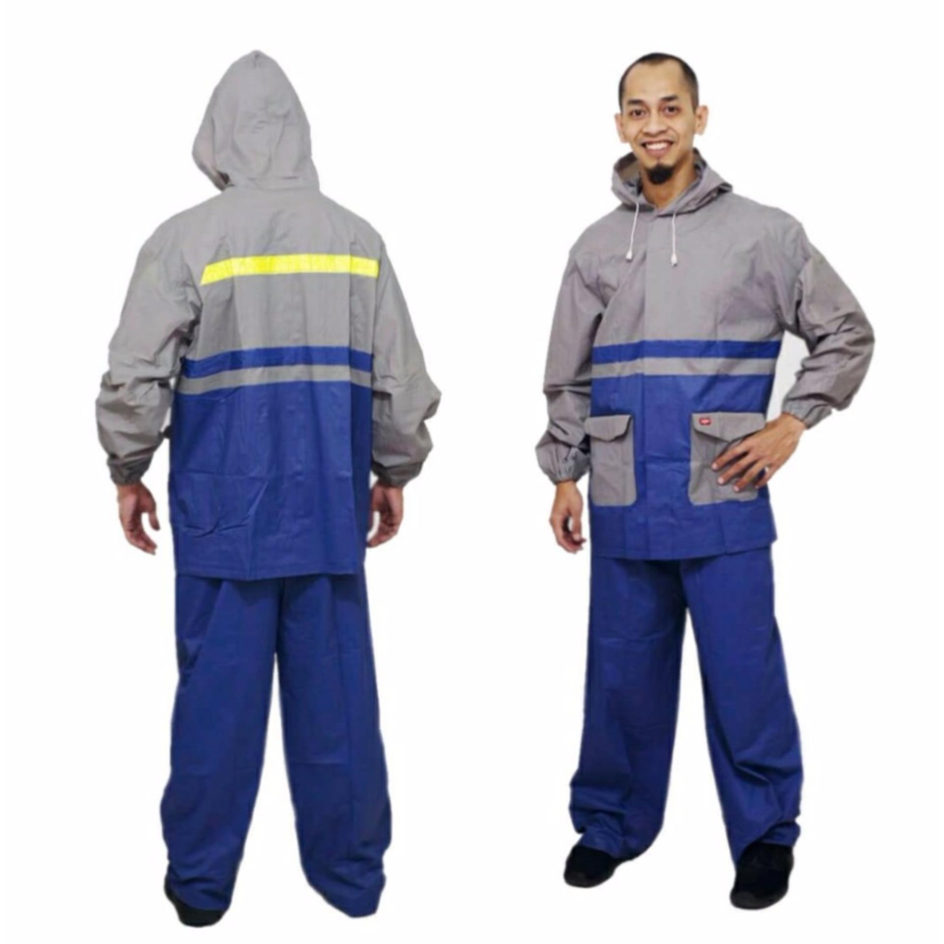 Jas Hujan Model Jaket Celana - Rain Coat cocok untuk pria atau wanita