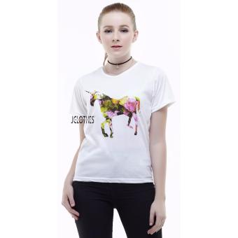 Lengan Panjang Wanita Diamond Source JCLOTHES Kaos Cewe Tumblr Tee Kaos Wanita Horse .