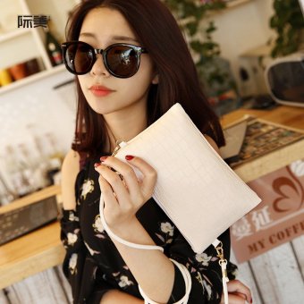 JIMEI Baru Wanita PU Kulit Tas Bahu - Beige Maret 2019 - 2 JIMEI baru Wanita PU kulit Tas Bahu - Beige - 2