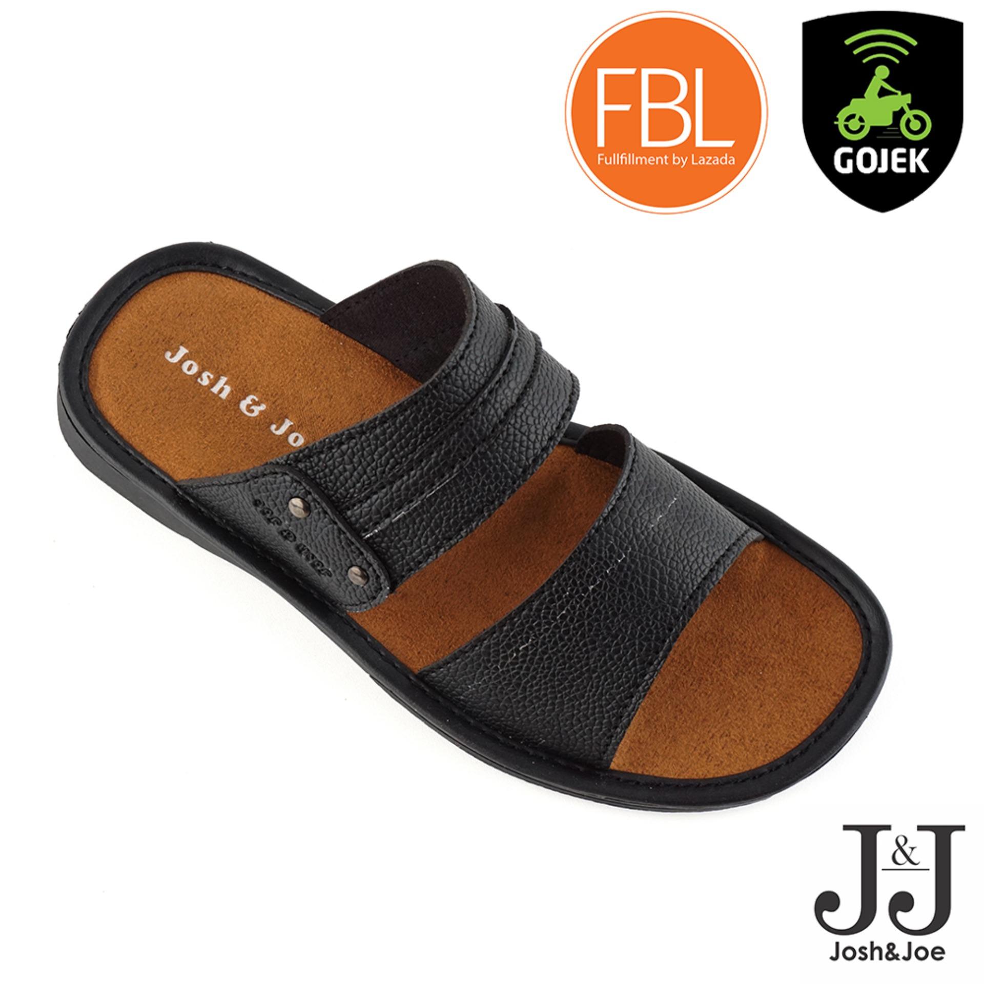 Josh&Joe Sandal kulit Pria - TrendyBrownie