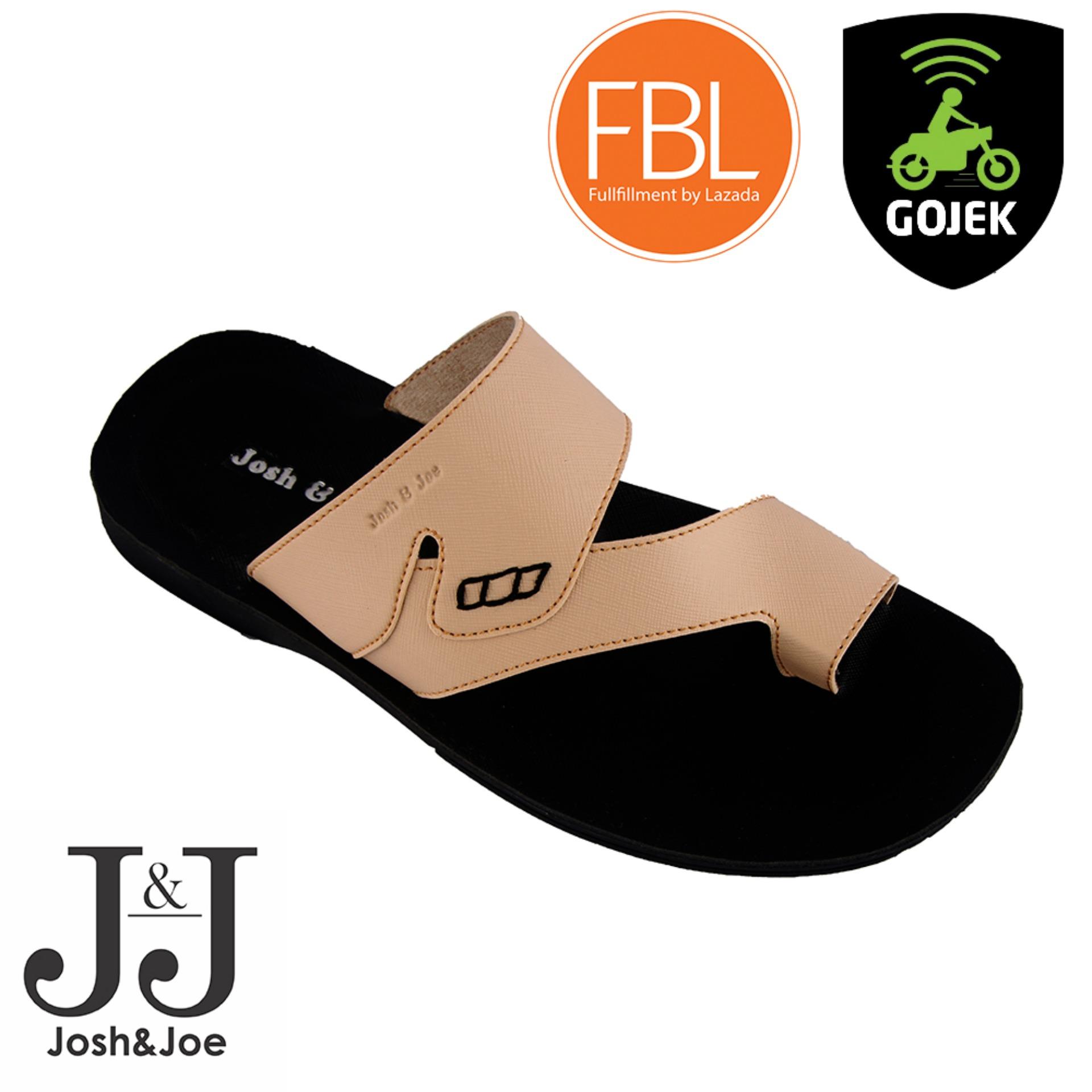 Josh&Joe Sandal Pria Kulit Keren - CRM