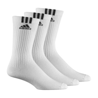 Kaos Kaki Adidas 3S Crew T 3PP (Putih) 3 Pasang Kaos  Kaos KakiOlahraga Z11427