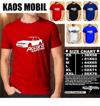 Gambar KAOS MOBIL Distro Baju T Shirt Otomotif HONDA ACCORD MAESTRO SILUETTAMPAK SAMPING