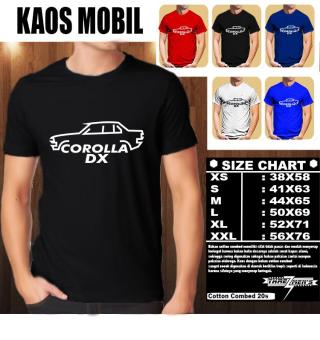 Gambar KAOS MOBIL Distro Baju T Shirt Otomotif TOYOTA COROLLA DX SILUETLIST 1