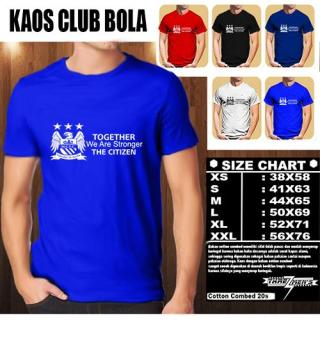 Gambar Kaos Murah Tshirt Distro Club Bola LUAR MANCHESTER CITY TOGETHER WEARE STRONGER