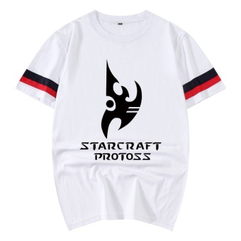 Gambar Kapas Blizzard permainan Zhou Bian anak laki laki t shirt (Putih 1)