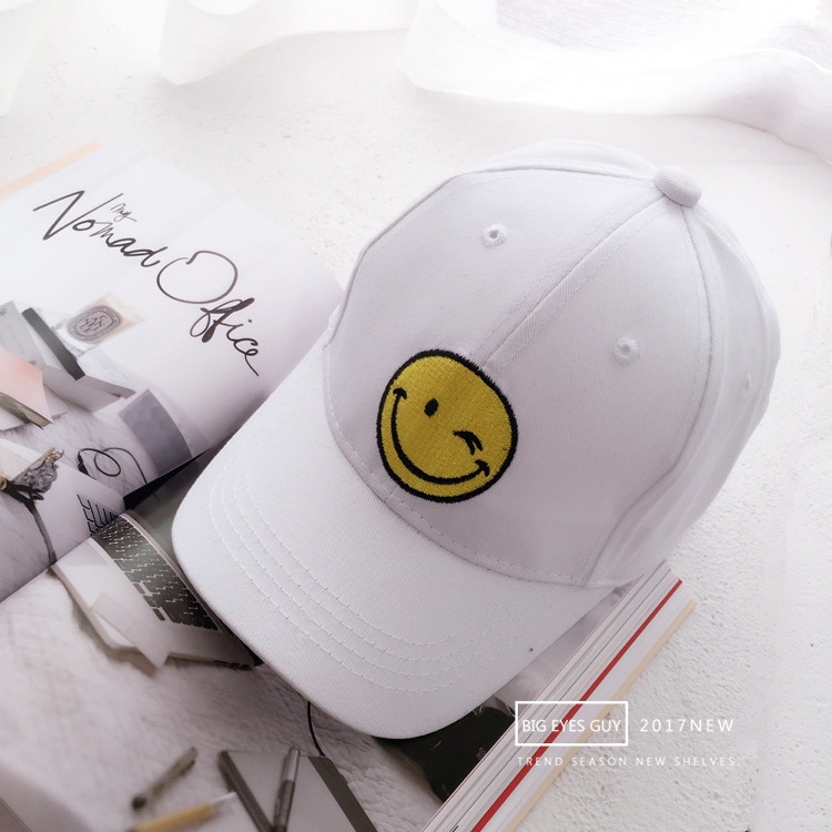 ... wanita musim semi dan musim panas bordir topi. Source · Korea Fashion Style bordir orang tua topi topi huruf topi baseball (Wajah tersenyum putih (
