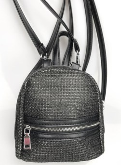 Korea Fashion Style perempuan bahu Messenger bag Mini tas bahu (Hitam tempat)