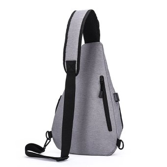 Korean Style Premium Shoulder Bag With External USB Port Phone Charger Travel Holder (Black) - Intl Juli 2019 - 3 Korean Style Premium Shoulder Bag With External USB Port Phone Charger Travel Holder (Black) - intl - 3
