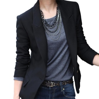 Kuhong Wanita Slim Penuh Lengan Kecil Setelan Lapel Kerah Kantor Jaket Juni 2018 - 2 Kuhong wanita Slim penuh lengan kecil Setelan Lapel kerah kantor jaket - 2