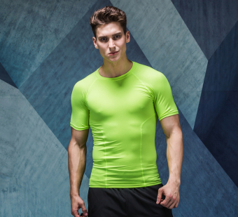 Jual Laki  laki  hijau neon ketat pakaian  olahraga  pakaian  