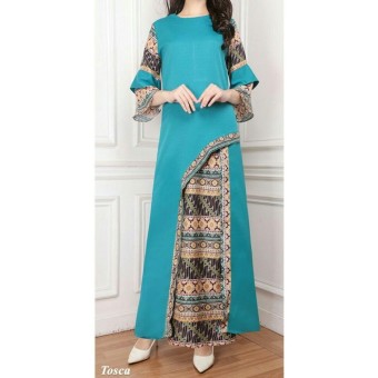 Ofashion Gamis OF AX 5041 Ishita Bubble Pakaian Muslim Gaun Biru. Source · LF Setelan