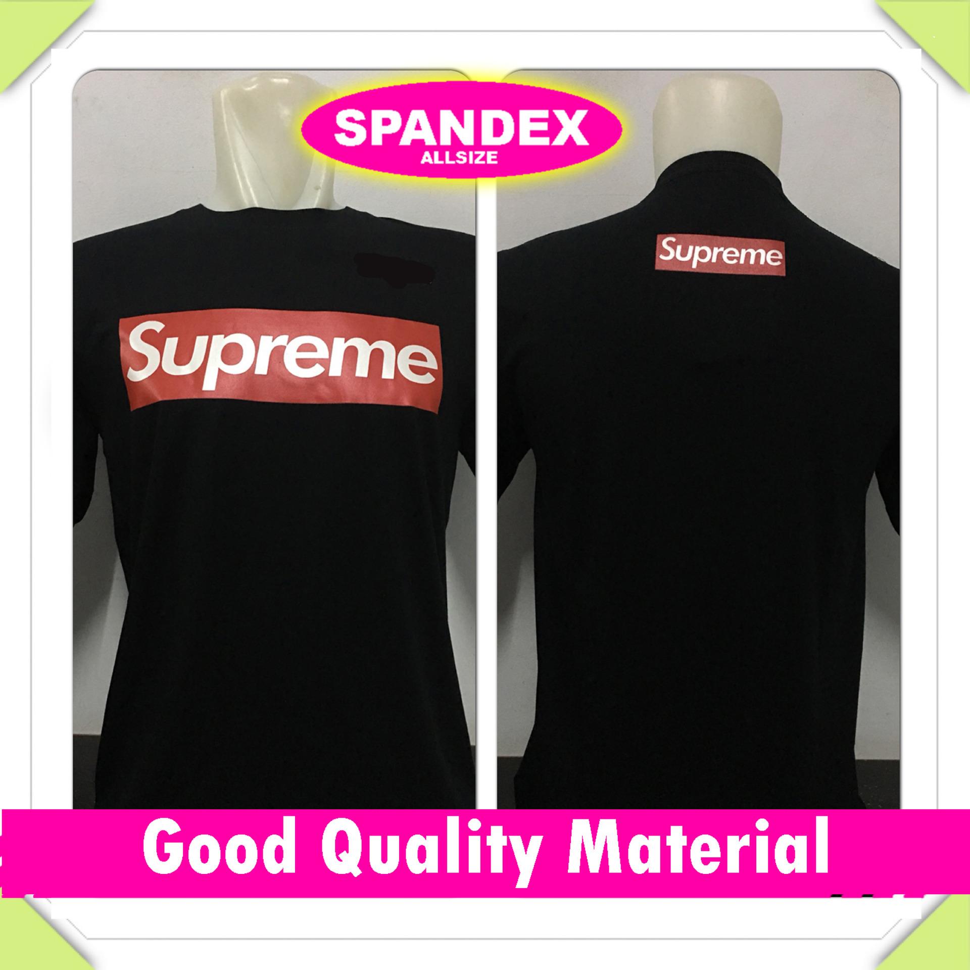 LF Kaos Pria Premium / Baju Atasan T-Shirt Distro Oblong lengan Pendek / Tumblr Tee Letter SUPREME / Casual Kasual O neck Polos - Hitam