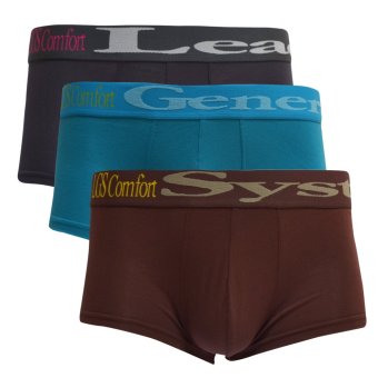 Gambar LGS Underwear   LEBX.007.667.3.7C Boxer   Celana Dalam Pria   Ungu Biru Coklat