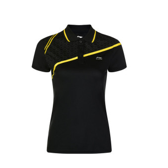 Gambar LINING aayh238 lengan pendek perempuan bulu tangkis Seri t shirt (AAYH242 2)