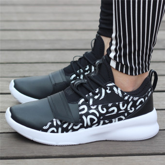 Gambar LINING abcm011 redaman basket budaya sepatu tren sepatu kasual (Dasar hitam 1)