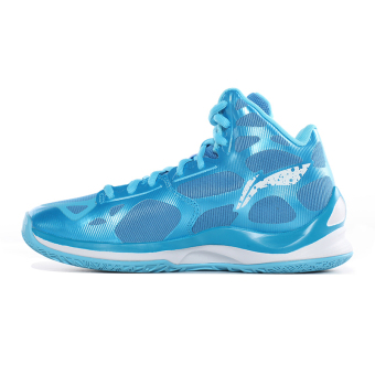Gambar LINING abpl006 netral sonic bernapas model perempuan tinggi atas sepatu basket sepatu basket baru (Cahaya biru langit cerah biru biru France)