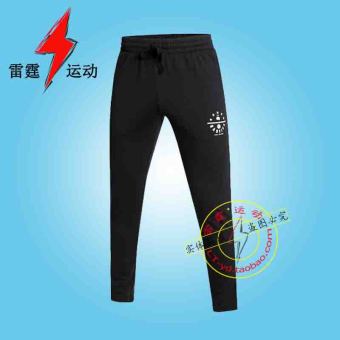 Gambar LINING AKLM275 rusuk menutup datar Kebugaran celana basket Wei celana (AKLM275 2 standar hitam)