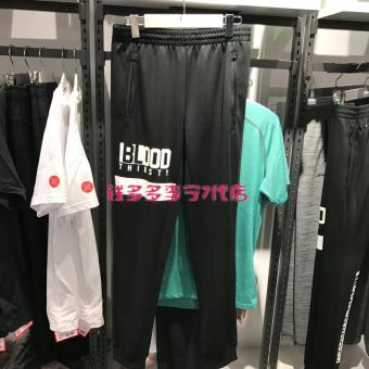 Gambar LINING aklm277 1 2 musim panas basket pria baru kolom kebugaran Wei celana (Hitam)