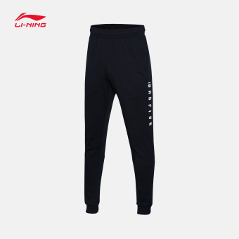 Gambar LINING aklm307 pria baru basket seri kebugaran celana celana Wei (Standar hitam)