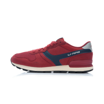 Gambar LINING ALCJ015 resmi musim gugur asli sepatu kasual klasik sepatu pria (Tibet Hong phthalosianin biru biru perak)