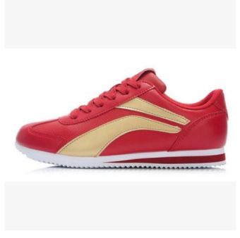 Gambar LINING ALCK031 resmi asli baru sepatu pria, sepatu kasual (Man manik manik Hong emas 1)