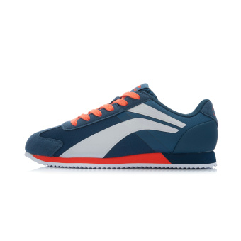 Gambar LINING alkj027 retro memakai bernapas sepatu sepatu pria (Cloud Prusia biru lampu terong Hong putih)
