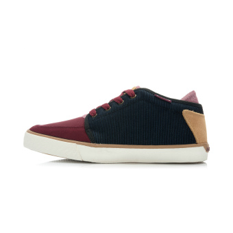 Gambar LINING almj017 model musim gugur kebugaran kasual sepatu sepatu pria (Anggur ungu teh coklat)