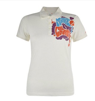 Gambar LINING aplg092 1 merajut wanita kemeja POLO seri (Putih)