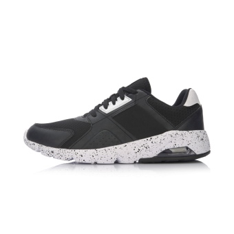 Gambar Lining ARLM003 kontra sepatu pria (New Basic Black yayasan putih)