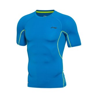 Gambar LINING Asli Kebugaran Pakaian (AUDL039 4 biru) (AUDL039 4 biru)