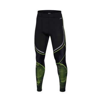 Gambar LINING aulm031 pria celana reflektif joging kebugaran celana (Standar hitam 2)